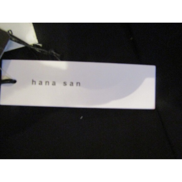 Hana San Vest Black 2 Button Hi-Low Pleated Retail $149 NWT Womens Size 38 US M - Picture 6 of 8